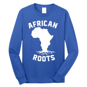 African Roots Black History Month Africa Map Descendants Gift Long Sleeve Shirt