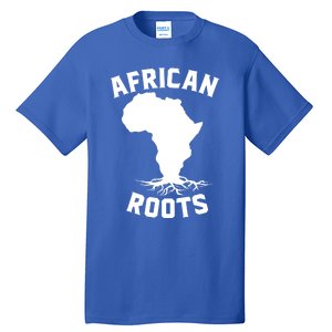 African Roots Black History Month Africa Map Descendants Gift Tall T-Shirt