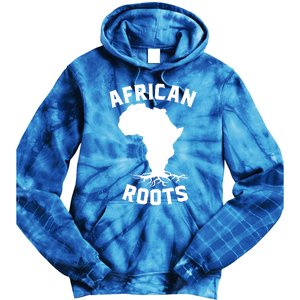 African Roots Black History Month Africa Map Descendants Gift Tie Dye Hoodie