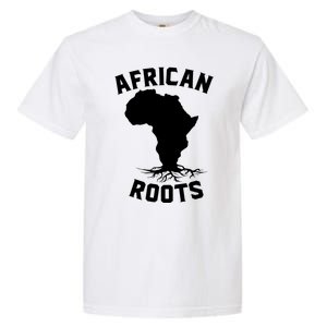 African Roots Black History Month Africa Map Descendants Gift Garment-Dyed Heavyweight T-Shirt