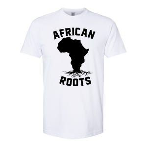 African Roots Black History Month Africa Map Descendants Gift Softstyle CVC T-Shirt