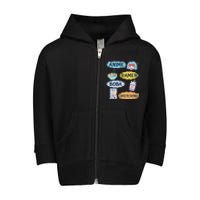 Anime Ramen Boba Sketching Kawaii Girl Anime Lover Gift Toddler Zip Fleece Hoodie