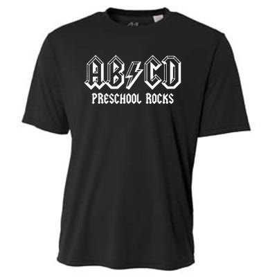 ABCD Rocks Back To School Preschool Rocks Funny Teacher Cooling Performance Crew T-Shirt