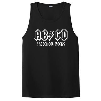 ABCD Rocks Back To School Preschool Rocks Funny Teacher PosiCharge Competitor Tank