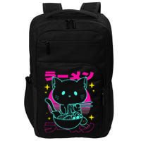 Anime Ramen Cat Retro Japanese Noodles Aesthetic Kawaii Cat Impact Tech Backpack