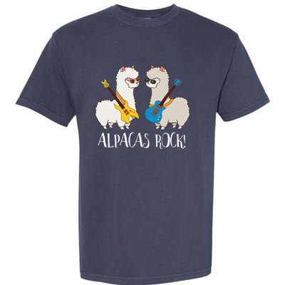 Alpacas Rock! Cute Funny Alpaca Lover Alpaca Fan Garment-Dyed Heavyweight T-Shirt