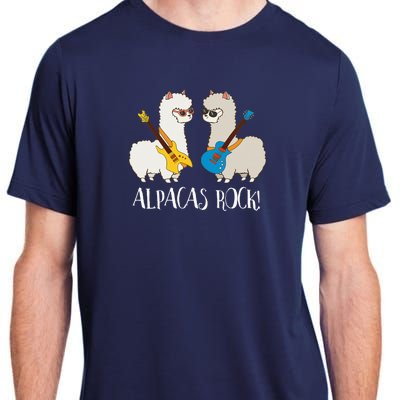 Alpacas Rock! Cute Funny Alpaca Lover Alpaca Fan Adult ChromaSoft Performance T-Shirt