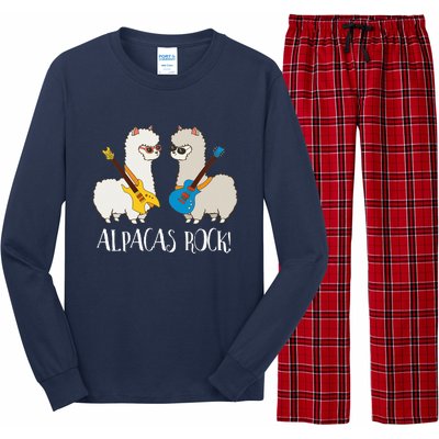 Alpacas Rock! Cute Funny Alpaca Lover Alpaca Fan Long Sleeve Pajama Set