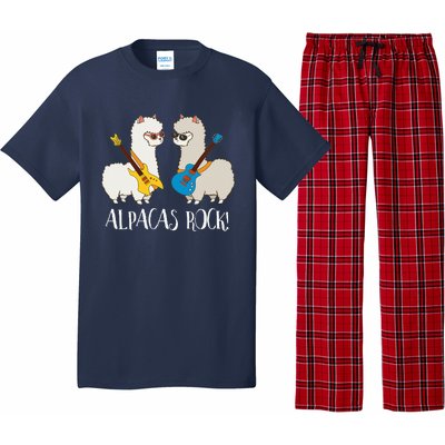 Alpacas Rock! Cute Funny Alpaca Lover Alpaca Fan Pajama Set