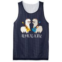 Alpacas Rock! Cute Funny Alpaca Lover Alpaca Fan Mesh Reversible Basketball Jersey Tank