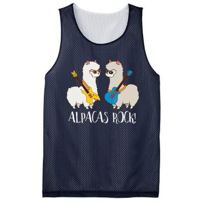 Alpacas Rock! Cute Funny Alpaca Lover Alpaca Fan Mesh Reversible Basketball Jersey Tank