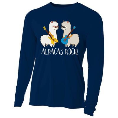 Alpacas Rock! Cute Funny Alpaca Lover Alpaca Fan Cooling Performance Long Sleeve Crew