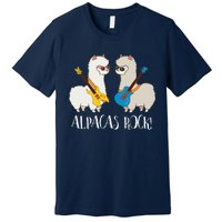 Alpacas Rock! Cute Funny Alpaca Lover Alpaca Fan Premium T-Shirt