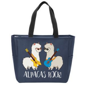 Alpacas Rock! Cute Funny Alpaca Lover Alpaca Fan Zip Tote Bag