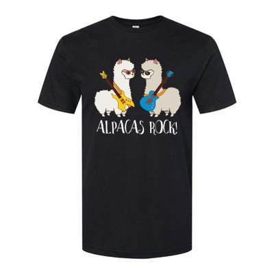 Alpacas Rock! Cute Funny Alpaca Lover Alpaca Fan Softstyle CVC T-Shirt