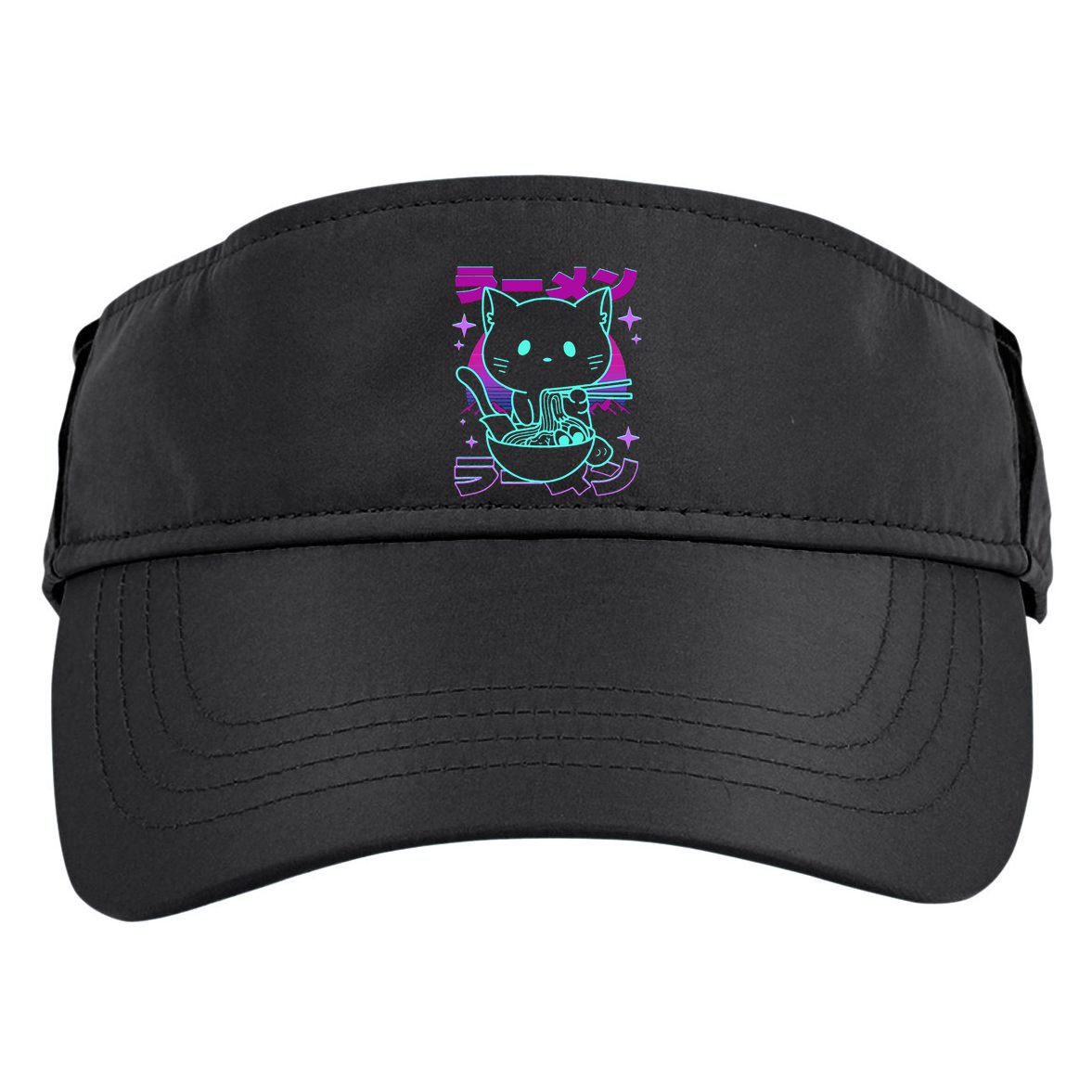 Anime Ramen Cat Retro Japanese Noodles Aesthetic Kawaii Cat Adult Drive Performance Visor