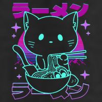 Anime Ramen Cat Retro Japanese Noodles Aesthetic Kawaii Cat 11oz C Handle Ceramic Mug