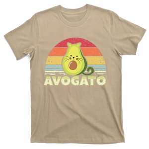 Avogato, Retro Cat Avocado, Cinco De Mayo T-Shirt