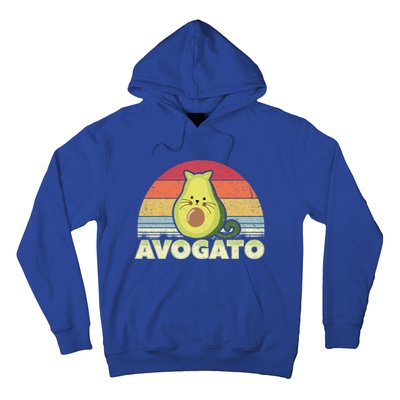 Avogato Retro Cat Avocado Cinco De Mayo Gift Hoodie