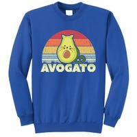 Avogato Retro Cat Avocado Cinco De Mayo Gift Sweatshirt