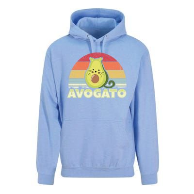 Avogato Retro Cat Avocado Cinco De Mayo Gift Unisex Surf Hoodie