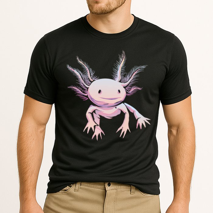 Axolotl Realistic Cute Salamander Amphibian Axolotl Lover Performance Shirt