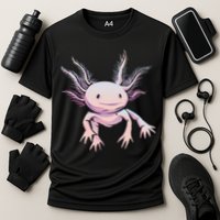 Axolotl Realistic Cute Salamander Amphibian Axolotl Lover Performance Shirt