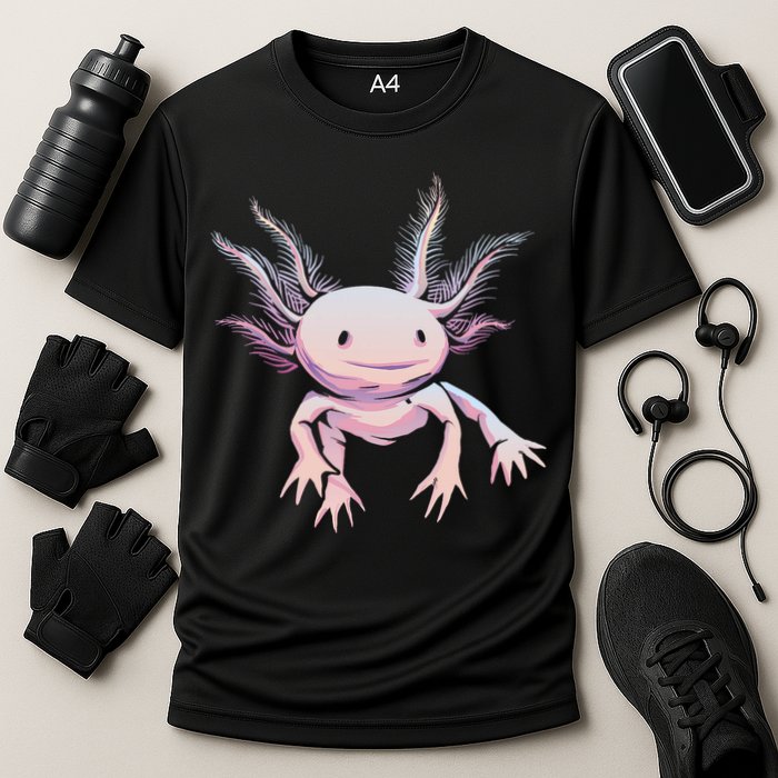 Axolotl Realistic Cute Salamander Amphibian Axolotl Lover Performance Shirt