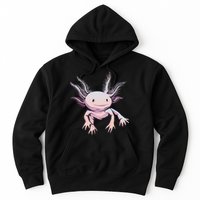Axolotl Realistic Cute Salamander Amphibian Axolotl Lover Hoodie