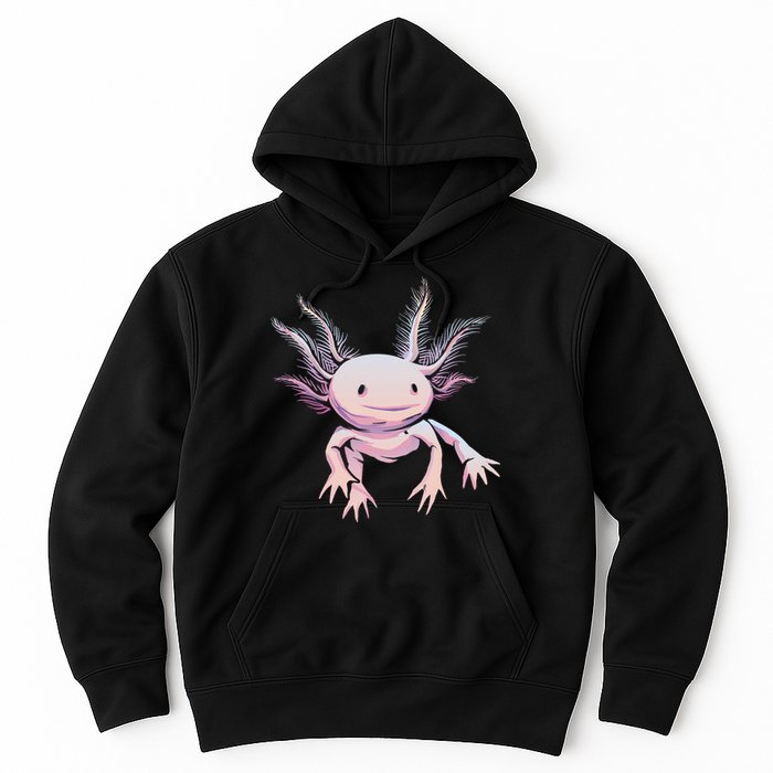 Axolotl Realistic Cute Salamander Amphibian Axolotl Lover Hoodie