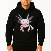 Axolotl Realistic Cute Salamander Amphibian Axolotl Lover Hoodie