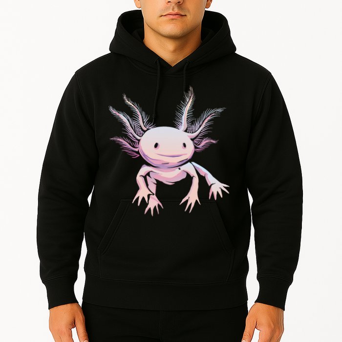 Axolotl Realistic Cute Salamander Amphibian Axolotl Lover Hoodie