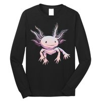 Axolotl Realistic Cute Salamander Amphibian Axolotl Lover Long Sleeve Shirt