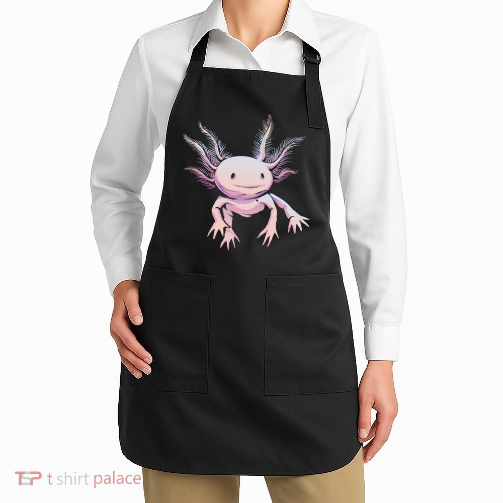 Axolotl Realistic Cute Salamander Amphibian Axolotl Lover Apron