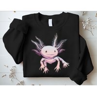 Axolotl Realistic Cute Salamander Amphibian Axolotl Lover Sweatshirt
