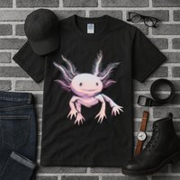 Axolotl Realistic Cute Salamander Amphibian Axolotl Lover Tall T-Shirt