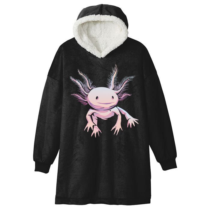 Axolotl Realistic Cute Salamander Amphibian Axolotl Lover Hooded Wearable Blanket