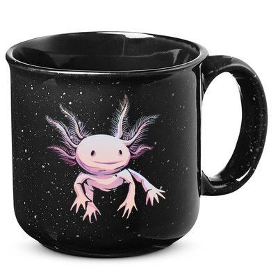 Axolotl Realistic Cute Salamander Amphibian Axolotl Lover 15oz Campfire Ceramic Mug