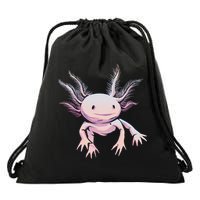 Axolotl Realistic Cute Salamander Amphibian Axolotl Lover Drawstring Bag