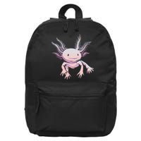 Axolotl Realistic Cute Salamander Amphibian Axolotl Lover 16 in Basic Backpack