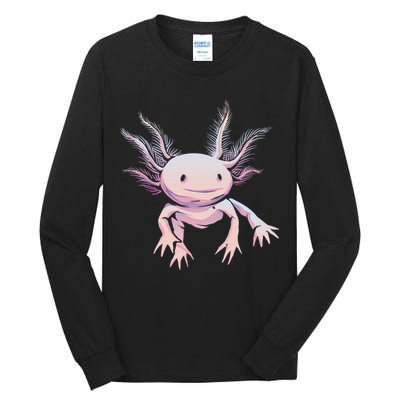 Axolotl Realistic Cute Salamander Amphibian Axolotl Lover Tall Long Sleeve T-Shirt