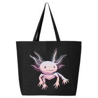 Axolotl Realistic Cute Salamander Amphibian Axolotl Lover 25L Jumbo Tote