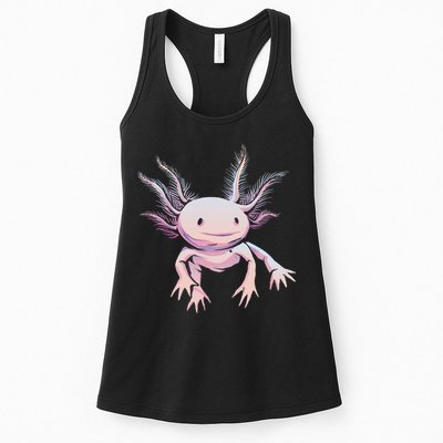 Axolotl Realistic Cute Salamander Amphibian Axolotl Lover Womens Tank Top
