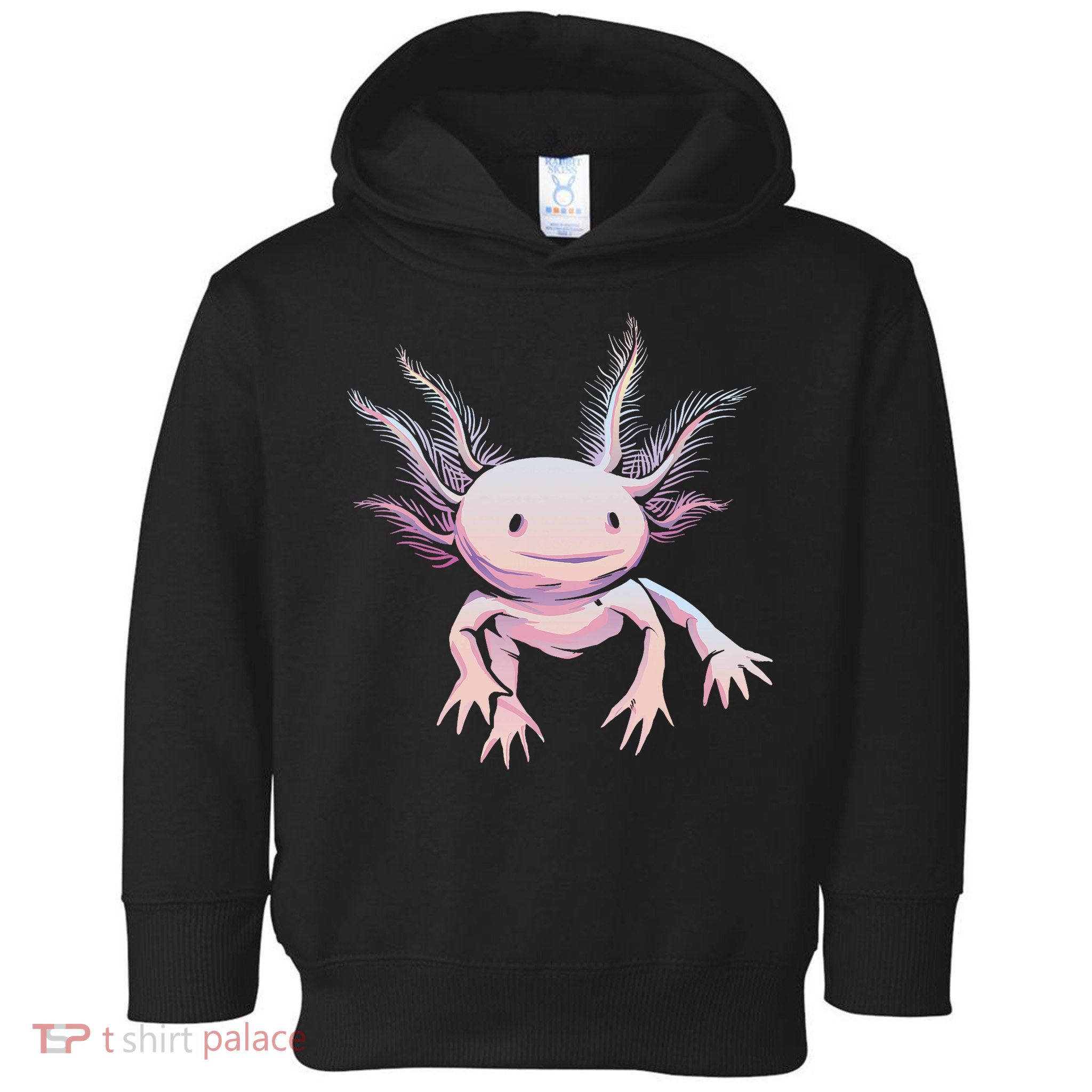 Axolotl Realistic Cute Salamander Amphibian Axolotl Lover Toddler Hoodie
