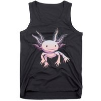 Axolotl Realistic Cute Salamander Amphibian Axolotl Lover Tank Top