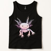 Axolotl Realistic Cute Salamander Amphibian Axolotl Lover Tank Top