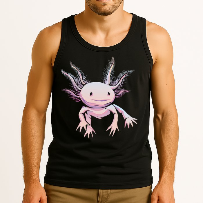 Axolotl Realistic Cute Salamander Amphibian Axolotl Lover Tank Top