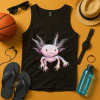 Axolotl Realistic Cute Salamander Amphibian Axolotl Lover Tank Top