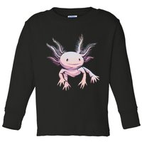 Axolotl Realistic Cute Salamander Amphibian Axolotl Lover Toddler Long Sleeve Shirt