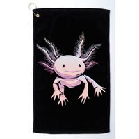 Axolotl Realistic Cute Salamander Amphibian Axolotl Lover Golf Towel